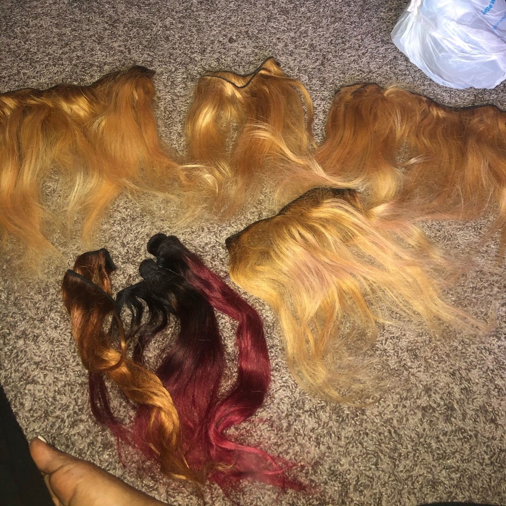 Spare human hair tracks